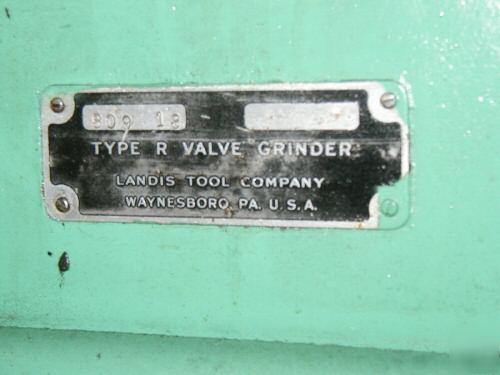 5 landis cylindrical od type r valve grinder, exc cond