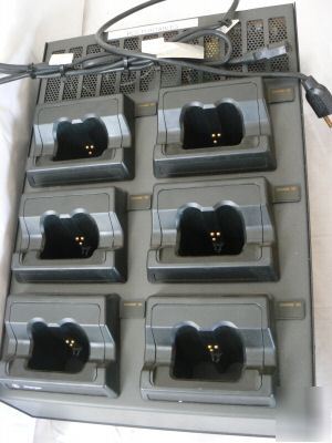 6 unit universal radio multi charger base, police use