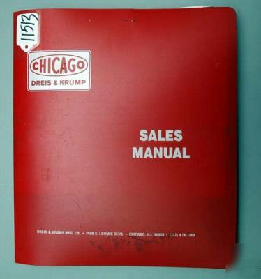 Chicago operators & part manuals mechanical press brake