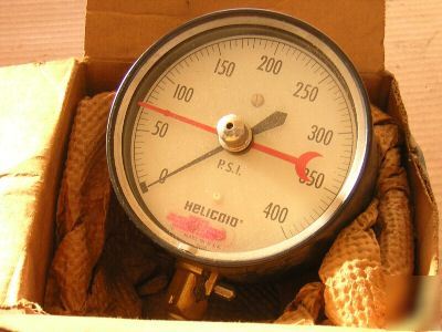 Helicoid 0-400 psi pressure gauge