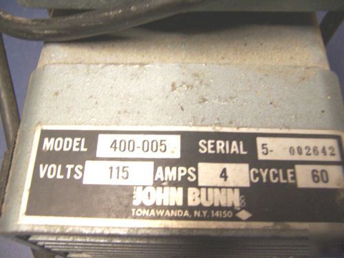 John bunn vacuum pump medical and dental
