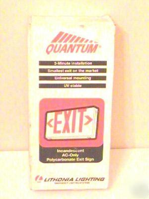 New exit sign, quantum, 