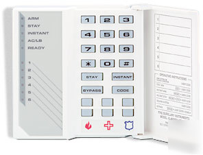 New honeywell fbii XL4600SM six zone led keypad alarm - 