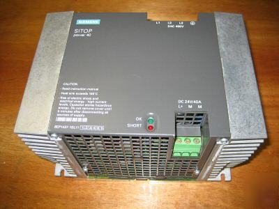 Siemens sitop power 40 power supply 40AMP 6EP1437-1SL11