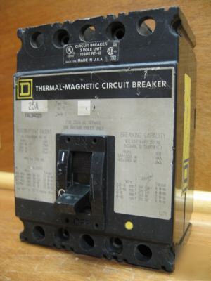 Square d circuit breaker FAL34025 25AMP a 25 amp 25A