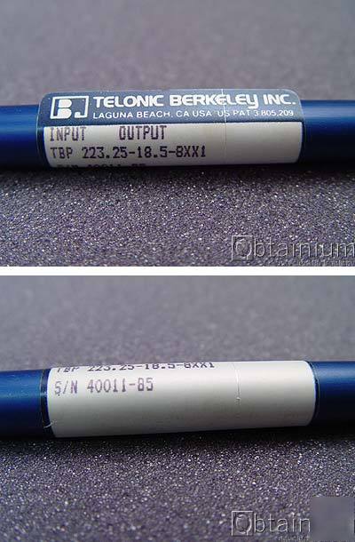 Telonic berkeley tbp tubular band pass filter 223.25