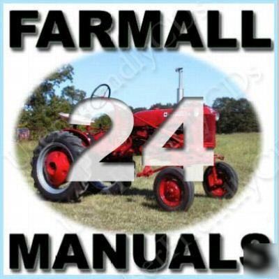 Ultimate ih farmall cub lo-boy manual -24- manuals set 