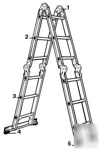 Werner M1-6-12 folding ladder