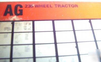 Case ih 235 wheel tractor parts catalog microfiche book