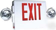 Combo exit/emergency sign