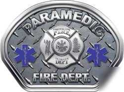 Fire helmet face decal 49 reflective paramedic dp