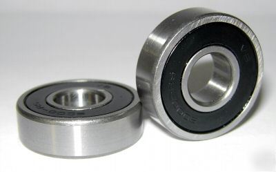 New (2) 6000RS ball bearings, 10X26X8 mm, lot