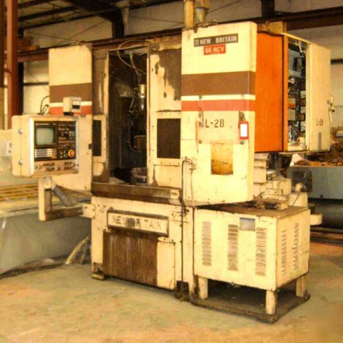 New britain twin spindle vertical cnc chucker
