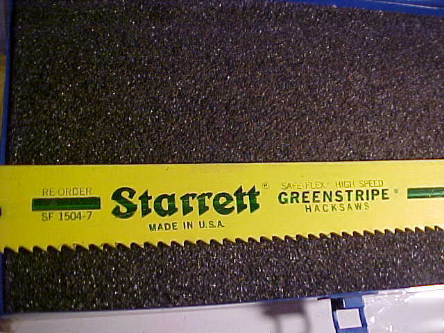 New starret hacksaws greenstripe stripe sf-1504-7 hi-s