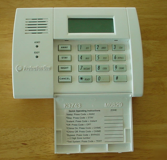 Ademco: Ademco Alarm Keypad