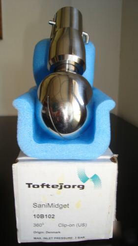 Toftejorg sanimidget rotating spray head