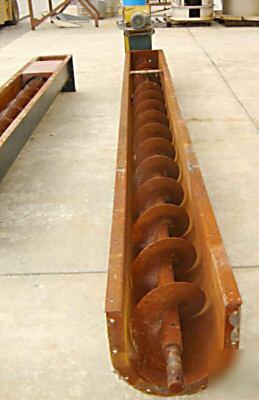 12â€ x 28â€™- 4â€ carbon steel screw conveyor (4218)