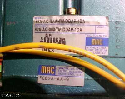 Mac 82 series pneumatic valve with additional features