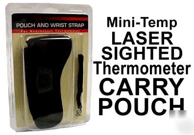 Minitemp laser sighted thermometer holster auto tool