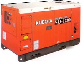 28 kw generator, diesel, three phase, enclosed, sq