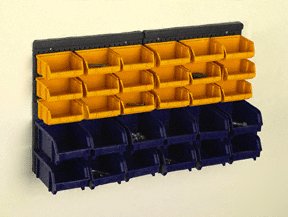 30PC wall mount storage bins - parts cabinet organizer