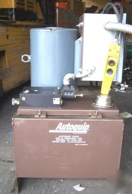 Autoquip 364 hydraulic unit pump motor KX184TC 5HP 460V