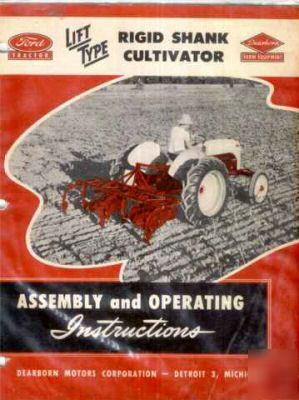 Ford tractor rigid shank cultivator manual 1947