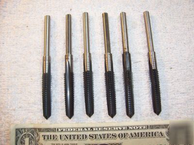 Lot of 6, h.w. & co., 3/8-16 taps, tool