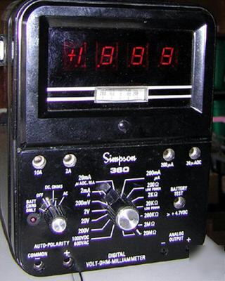 Simpson 360 digital volt-ohm-milliammeter