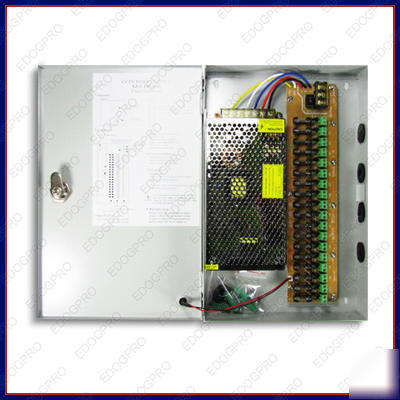 18 ch 12A dvr power supply box cctv camera fuse dc 12V