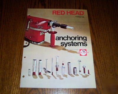 1973 red head catalog f-500 anchoring systems