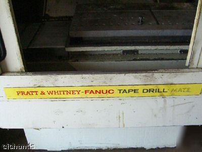 Pratt & whitney 4 axis cnc mill milling fanuc 0M, 10ATC