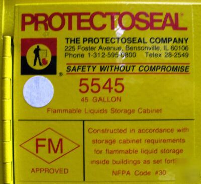 Protectoseal 45 gallon flammable storage cabinet 5545
