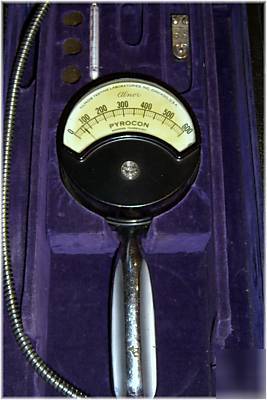 Vintage alnor pyrocon thermocouple temp. pyrometer set