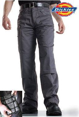 2 x dickies action workwear trousers with free kneepads