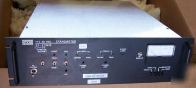 20WATT emcee mmds - itfs transmitter model # tts 20 hsx