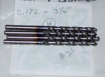 4 screw machine 11/64 precision twist drills 0.172