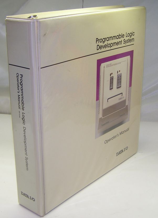 Data i/o programmable logic development sys op manual