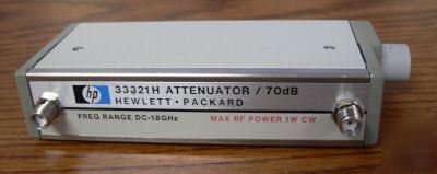 Hp 33321H 8495H 70 db programable attenuator dc-18 ghz