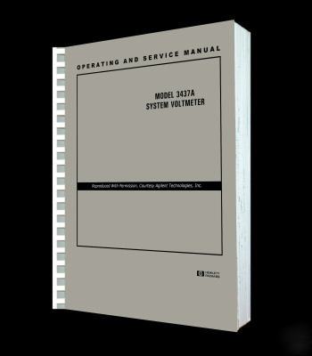 Hp 3437A service - operators manual reprint + cd