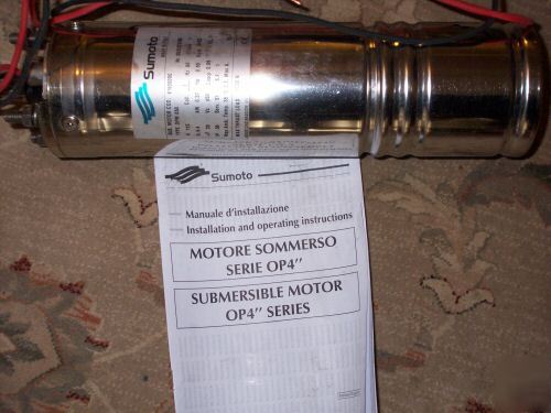 New sumoto submersible pump? motor OP4