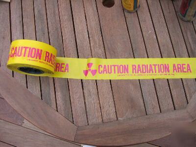 Radiation caution tape