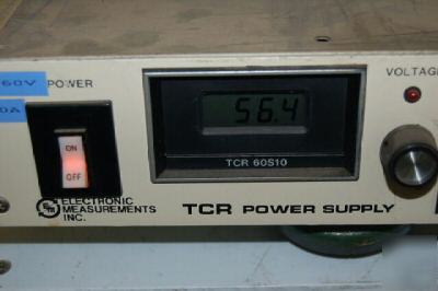 Tcr electronic measurement dc power suppy 60 volt 10AMP