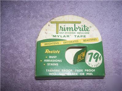 Trimbrite metalized mylar tape vintage dupont film