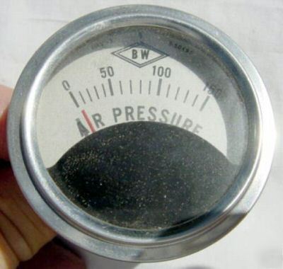 New 2 inch bw air pressure 150 psi instrument gauge