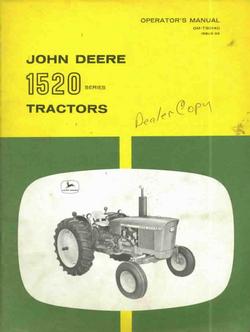 John deere operator's manual 1520 tractor tractors
