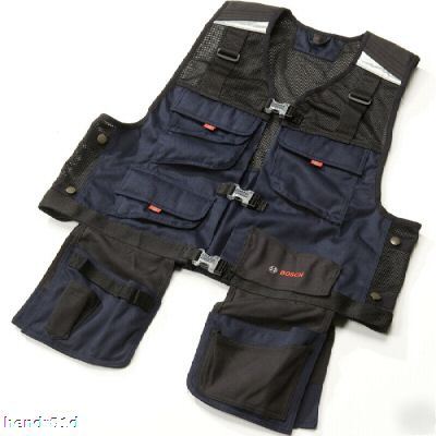 New bosch tool vest work wear cordura & kevlar xxl