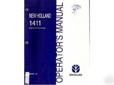 New holland 1411 windrower operator's manual 1999