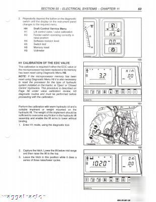 New holland nh TM115 thru TM165 tractor workshop manual