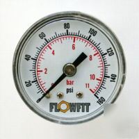 40MM pressure gauge rear entry 0-160 psi air and oil